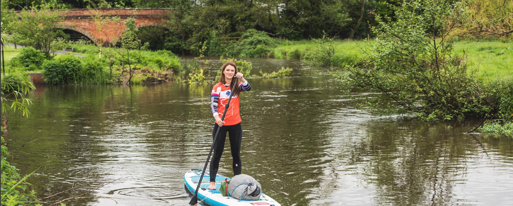 paddle boarding